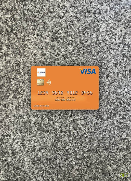 Guinea Access Bank Guinée visa carte de débit photolook recto